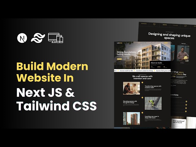 Build a Modern Interior Design Website with Next.JS & Tailwind CSS