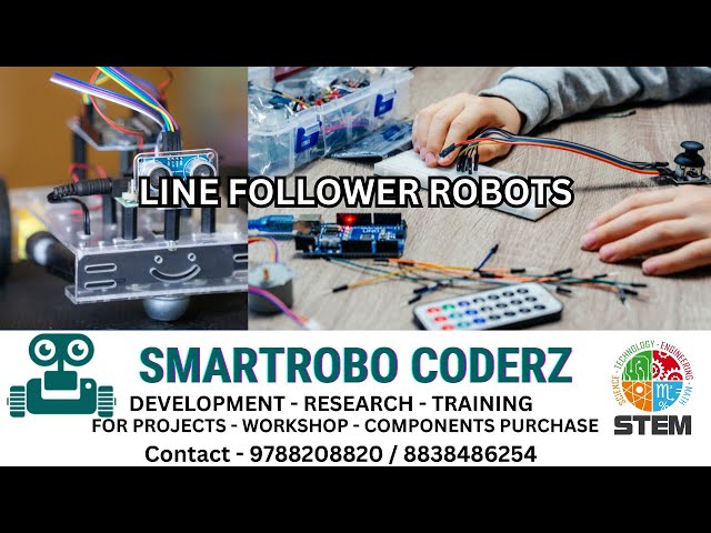 Line Follower Robot using Arduino | Smart RoboCoderz | Arduino Robotics Project for Beginners