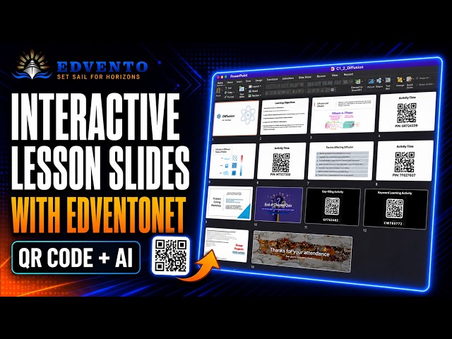 Turn Your Lesson Slides into Interactive Activities with EdventoNet
