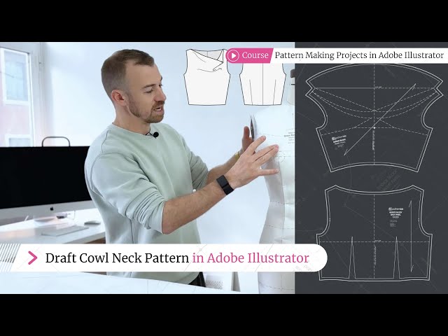 Draft a Cowl Neck Pattern Like a Pro in Adobe Illustrator!