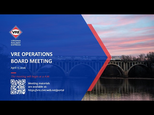 VRE Operations Board Meeting for April 2026