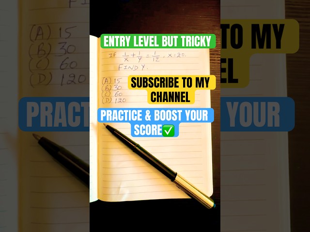 Solve this Tricky but entry level Algebra Puzzle🧩😍✍️ #seo #ytshorts #algebra #satexam #harvard
