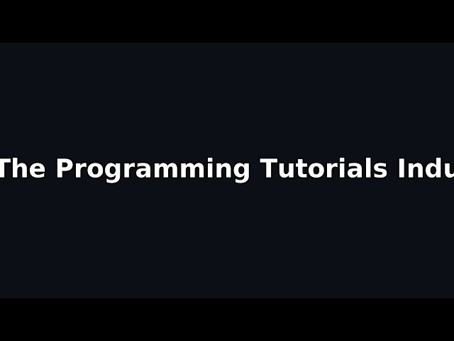 The Programming Tutorials Industry Is LYING to You