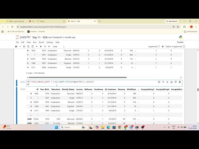 Day 11 - Exploratory Data Analysis (EDA) Complete Tutorial | Data Cleaning, Visualization & Insights