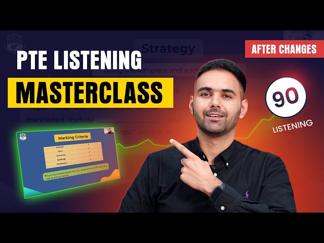PTE Listening Masterclass | Proven Tips, Strategies and Template to Score 90 | Language Academy