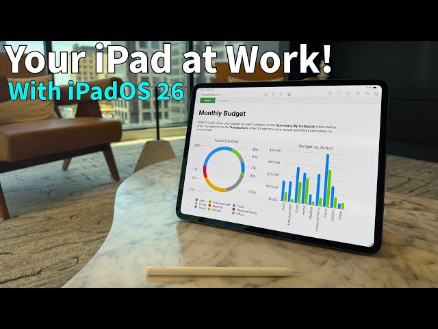 Top tips for using your M4 iPad Pro and iPadOS 26 in professional work!