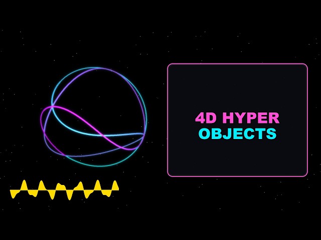 Visualizing 10 4D Hyper-Objects in 3D Motion (Tesseract & 120-Cell)