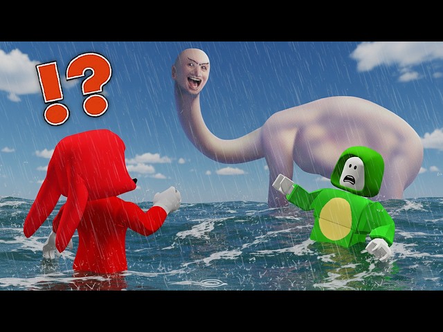 JJ and Mikey SWAM TOO FAR IN THE OCEAN in Roblox ?!