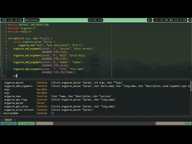 Coding Day 22 - argparse.h