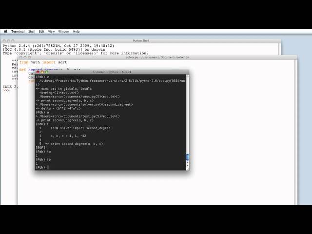 Programmare in Python 2 - 23/28 - Il debugging, l'introspezione e il profiling 2/3