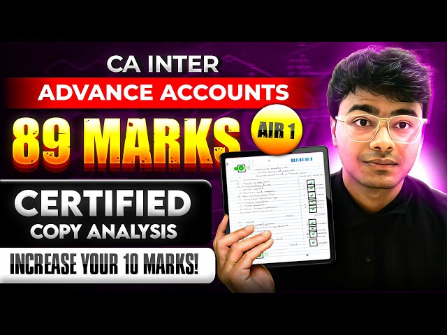 AIR 1 Certified Copies Analysis Advance Accounts
