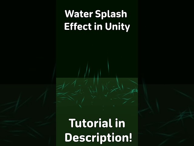 Water Splash VFX in Unity