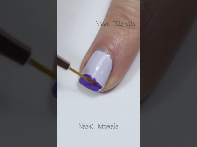 Easy Purple and Confetti Nail Art Tutorial #shorts