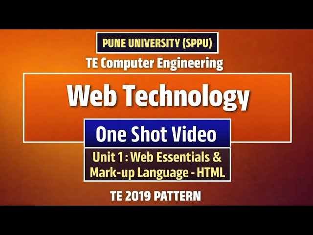 Web Technology Unit 1 | One Shot Video | All Topics Covered | T.E. Computer Engg | #sppu university