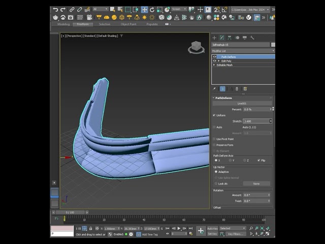 how to fix any object on line in 3ds max tutorial video episode 66