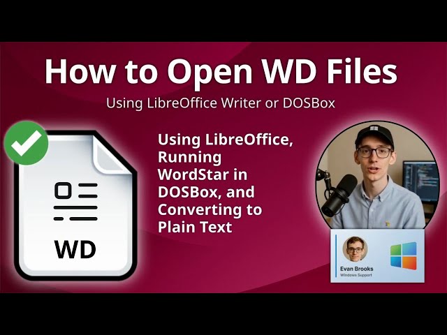 WD File Format: Recover WordStar DOS Documents