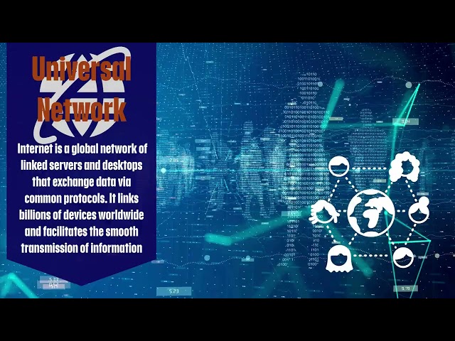 Blue 3D Animation Cloud Data Center Tech