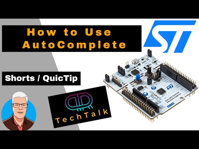 Quic Tip #4 How to use AutoComplete in StmCubeIDE
