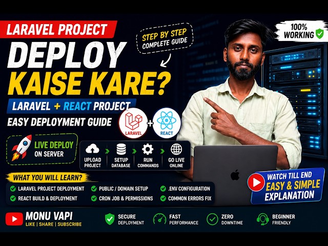 Laravel Project Deployment Step by Step | React + Laravel Live Server Setup