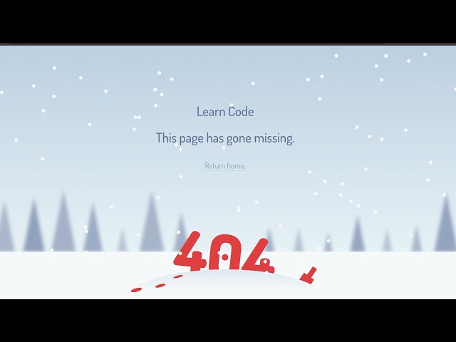 404 page on website -  Html / Css / JavaScript