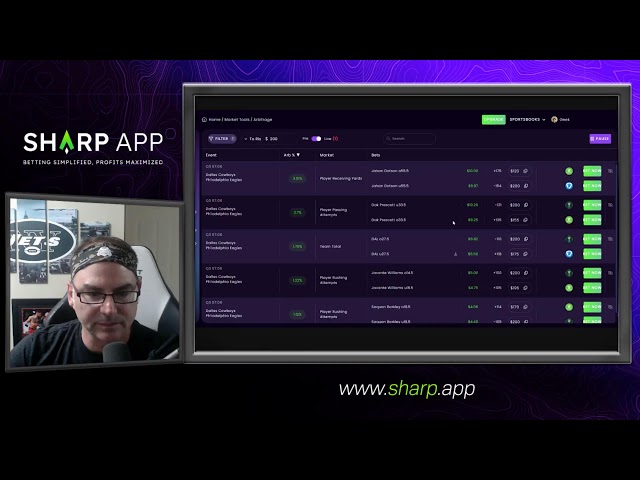 Thursday Night Football - Arbitrage Betting - Race to $200