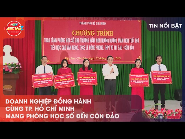 BUSINESSES PARTNER WITH HO CHI MINH CITY TO BRING DIGITAL CLASSROOMS TO CON DAO