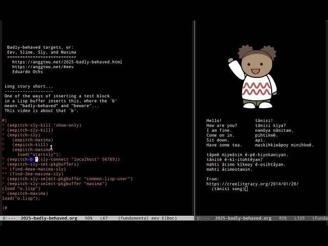 Badly-behaved targets, or: eev, Slime, Sly, and Maxima