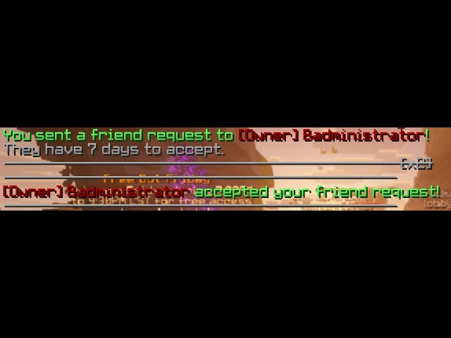 Since when did I have the Owner as a friend...