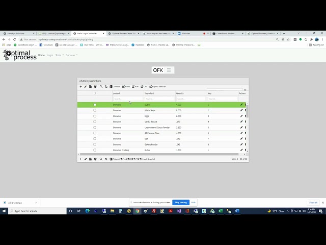 OtherFoods Kitchen Food Production Software