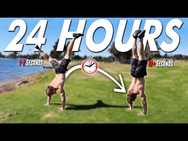How I Learned To Handstand In 24 Hours... (Very Difficult)
