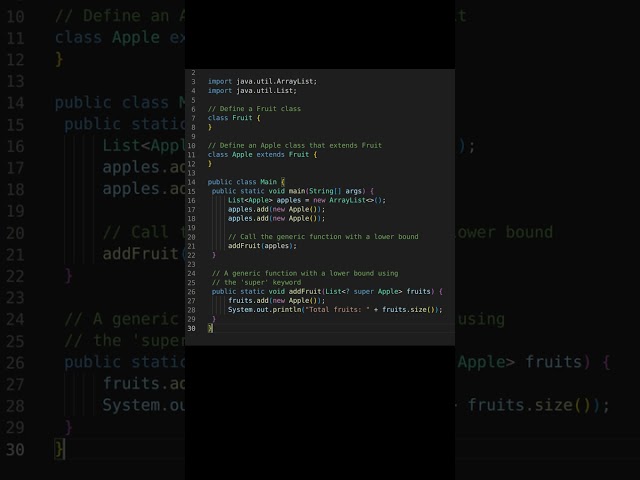 Embrace Java Generics with Lower Bound Type Parameters