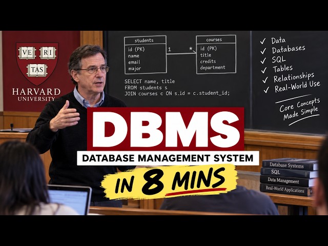 DBMS - Data Base Management System Basics by Harvard University-01