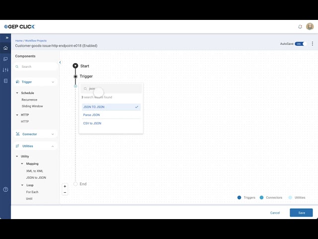 AT_CLICK Orchestration Flow