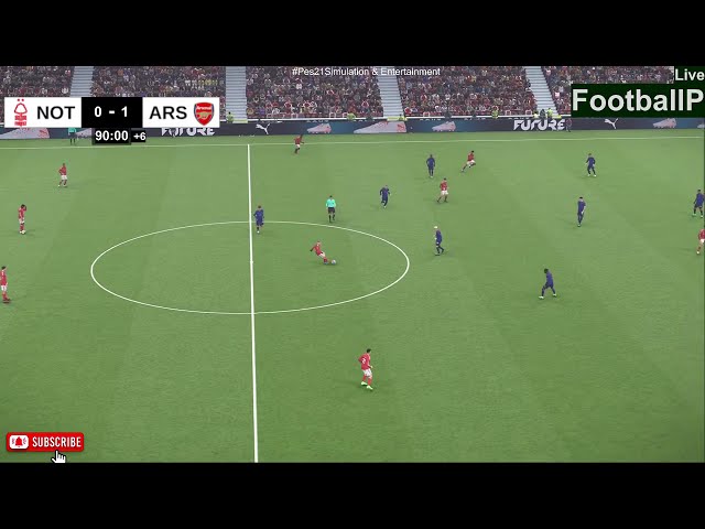 Nottingham Forest vs Arsenal Match | Premier League | PES 2021 Match Simulation