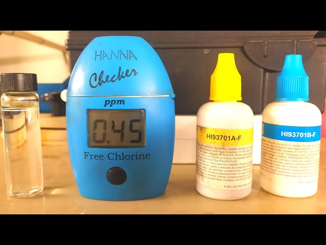 Hanna Digital CHLORINE analyzer 👈 Accurate chlorine test using the HI701 liquid reagent
