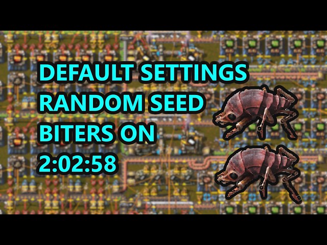 Factorio Default Settings Speedrun Former World Record in 2:02:58