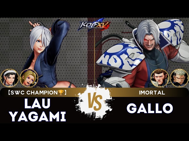 KOF XV ▰ LAUYAGAMI (Hinako/Ángel/Chizuru) 🆚 GALLO (O.Rugal/Maxima/Goenitz) 🎞️Replay Match - 6/26