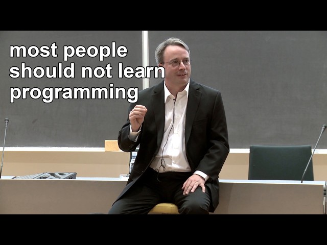 Linus Torvalds Reveals Why Most People Should Not Learn Programming