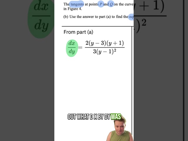 IAL P3 June 2023 Q10 Vertical Tangents and Quotient Rule