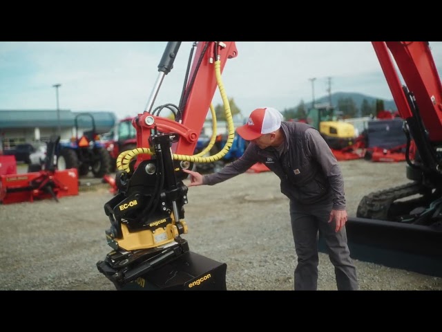 Maximize Efficiency with the Engcon Tiltrotator | Now at Adams Tractor