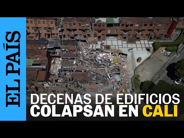 Así luce la DESTRUCCIÓN en CALI vista DESDE EL AIRE tras el SISMO de 7,4 | EL PAÍS