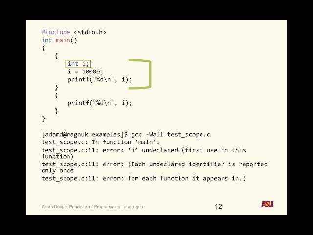 CSE 340 9-21-15 Lecture: "Semantics Pt. 2"