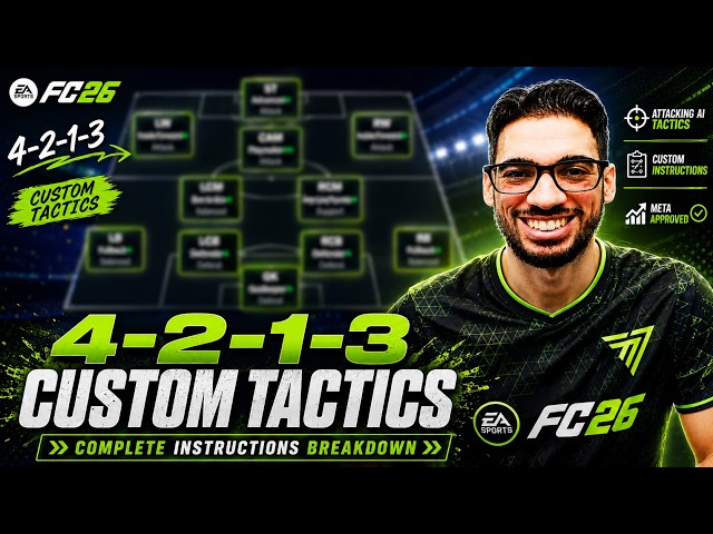 The BEST 4-2-1-3 Tactics After the FC 26 Patch! 🔥