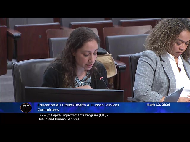 Mar 12, 2026 - EC/HHS Committee Worksession