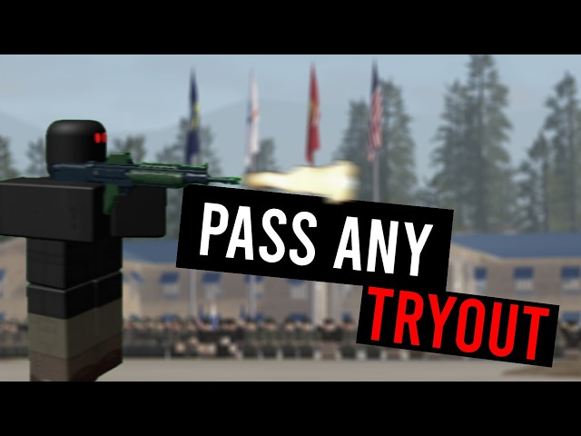 Roblox Tutorials: Pass Any Military/Clanning Tryout!