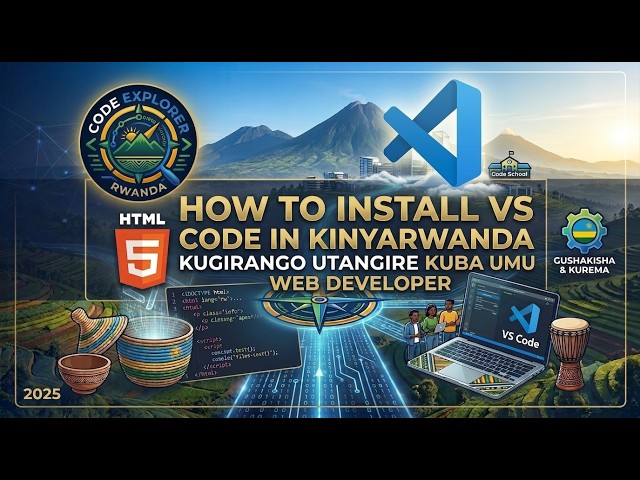 ISOMO RYA 2 |Uko Wategura Computer Yawe Mbere yo Gutangira Coding | Environment Setup mu Kinyarwanda
