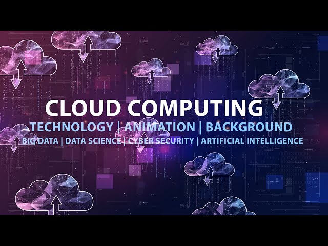 cloud computing animation background videos | cloud computing stock video footage 4K HD | technology