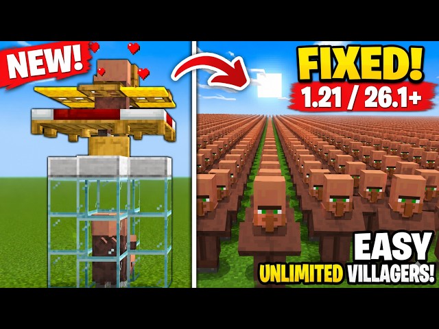 Minecraft Villager Breeder FIXED for 1.21/26.1+
