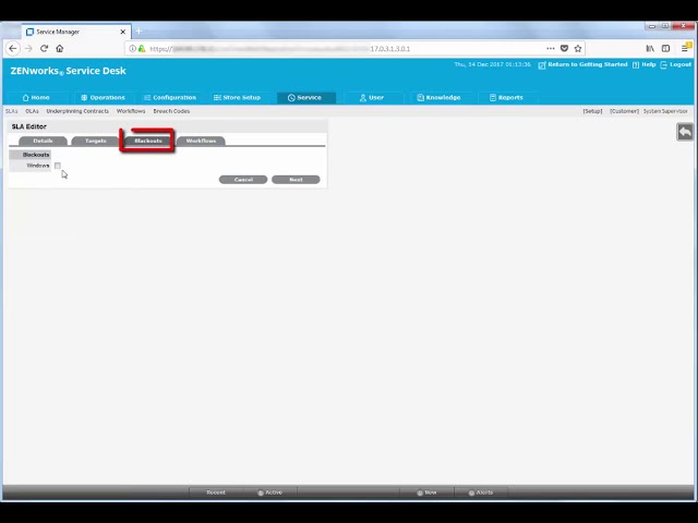 Creating Service Level Agreement