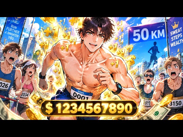Poor Man Gets a God-Tier Wealth System: Every Step Earns Him $1, So He Enters a 50KM Marathon!